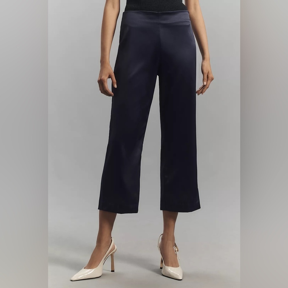 NWT! By Anthropologie Tapered Crop Trousers - Size 2 ☁️ & 12 🐉